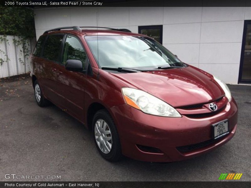 Salsa Red Pearl / Stone Gray 2006 Toyota Sienna LE