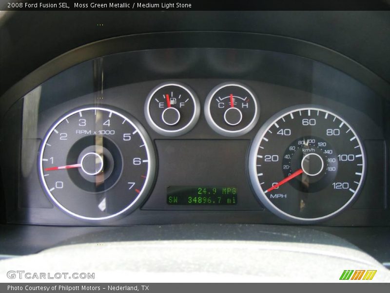 Moss Green Metallic / Medium Light Stone 2008 Ford Fusion SEL