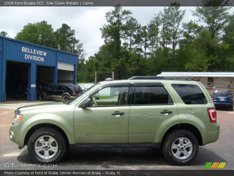 Kiwi Green Metallic / Camel 2008 Ford Escape XLT