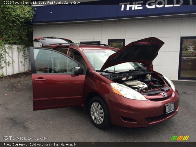 Salsa Red Pearl / Stone Gray 2006 Toyota Sienna LE
