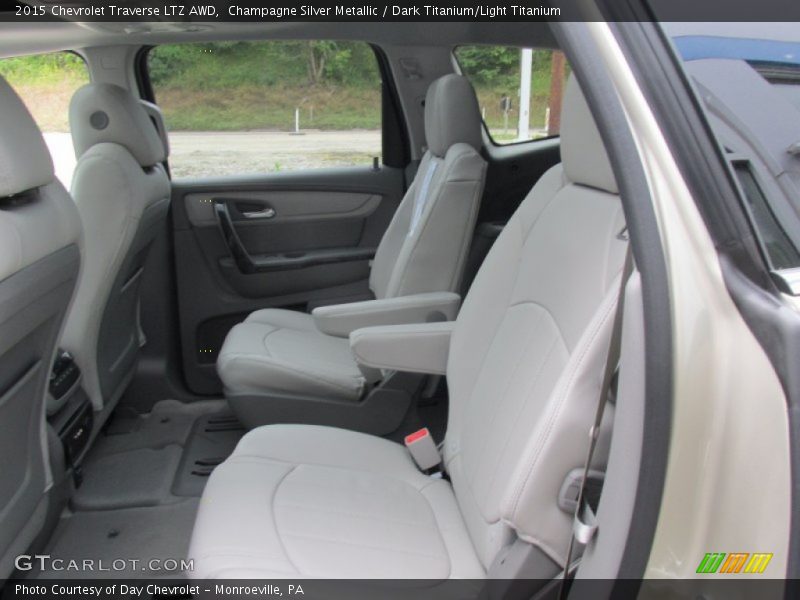 Champagne Silver Metallic / Dark Titanium/Light Titanium 2015 Chevrolet Traverse LTZ AWD