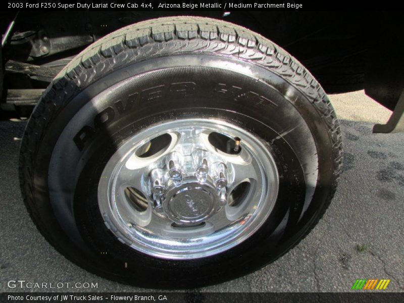 Arizona Beige Metallic / Medium Parchment Beige 2003 Ford F250 Super Duty Lariat Crew Cab 4x4