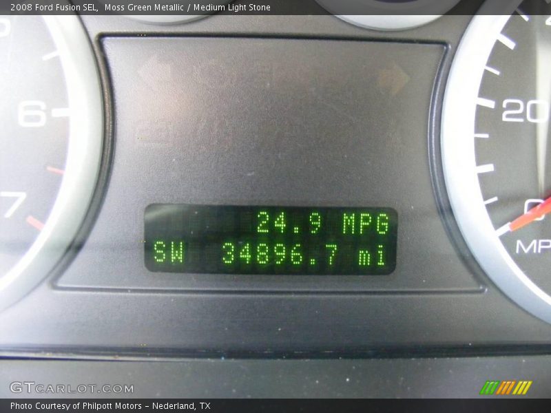 Moss Green Metallic / Medium Light Stone 2008 Ford Fusion SEL