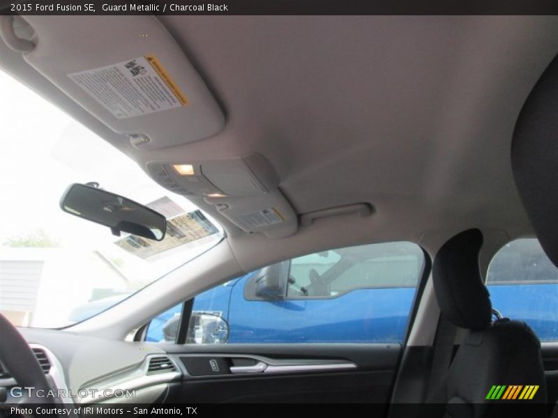Guard Metallic / Charcoal Black 2015 Ford Fusion SE