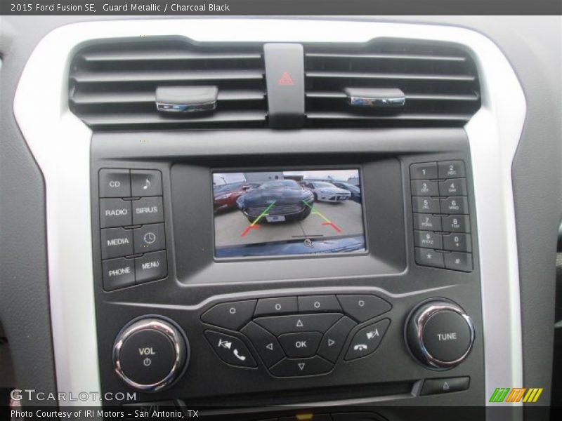 Guard Metallic / Charcoal Black 2015 Ford Fusion SE