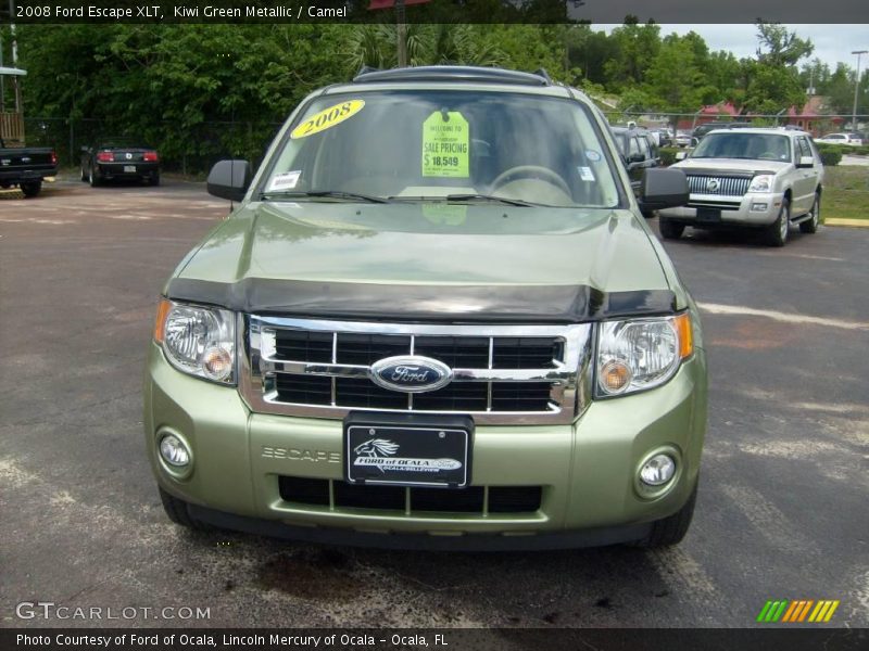Kiwi Green Metallic / Camel 2008 Ford Escape XLT