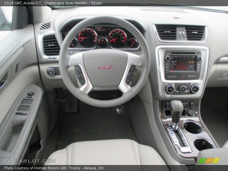 Champagne Silver Metallic / Ebony 2014 GMC Acadia SLT