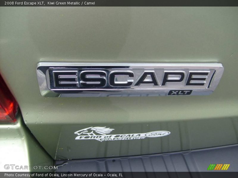Kiwi Green Metallic / Camel 2008 Ford Escape XLT