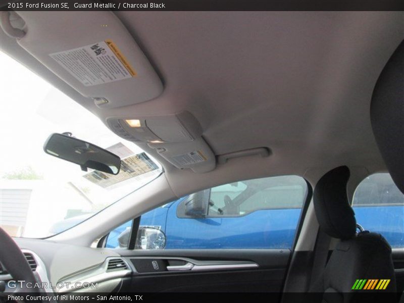 Guard Metallic / Charcoal Black 2015 Ford Fusion SE