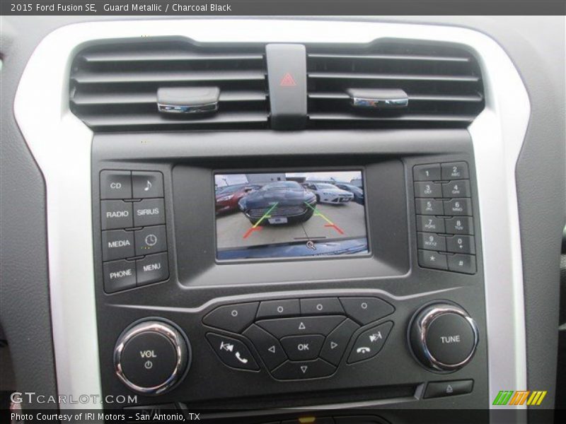 Guard Metallic / Charcoal Black 2015 Ford Fusion SE