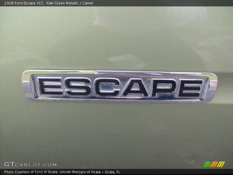 Kiwi Green Metallic / Camel 2008 Ford Escape XLT