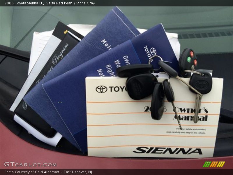 Salsa Red Pearl / Stone Gray 2006 Toyota Sienna LE