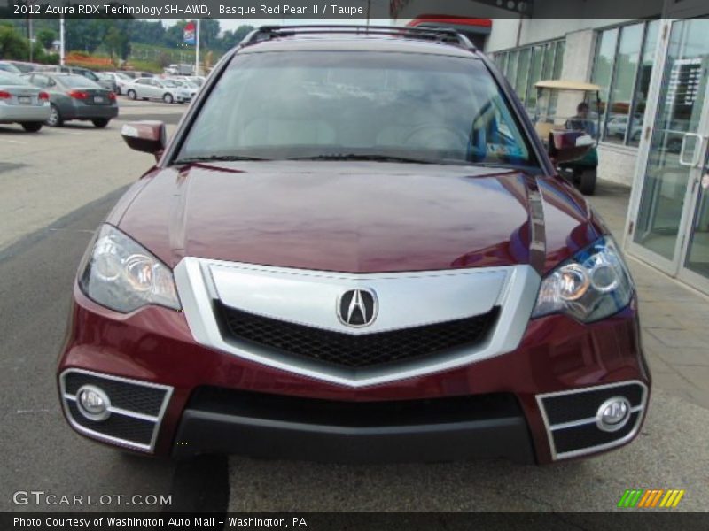 Basque Red Pearl II / Taupe 2012 Acura RDX Technology SH-AWD