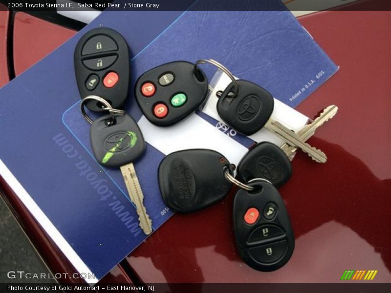 Salsa Red Pearl / Stone Gray 2006 Toyota Sienna LE