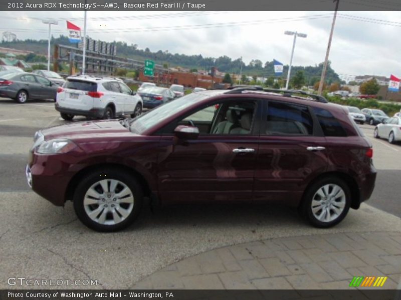Basque Red Pearl II / Taupe 2012 Acura RDX Technology SH-AWD
