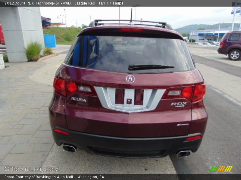 Basque Red Pearl II / Taupe 2012 Acura RDX Technology SH-AWD