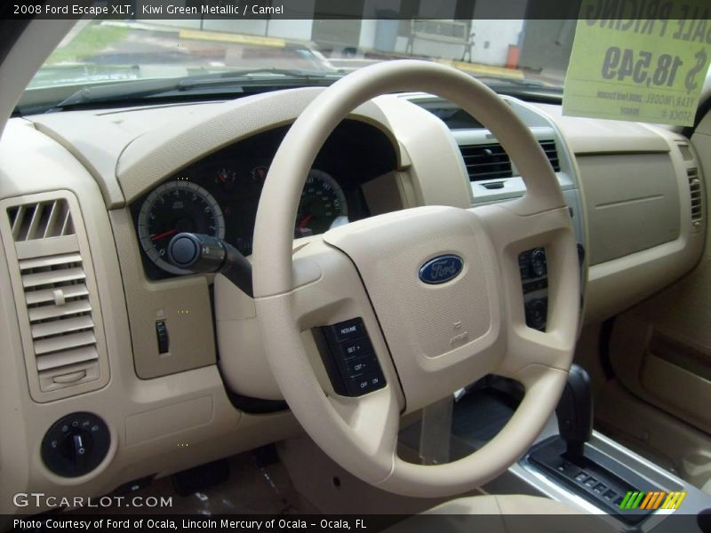 Kiwi Green Metallic / Camel 2008 Ford Escape XLT