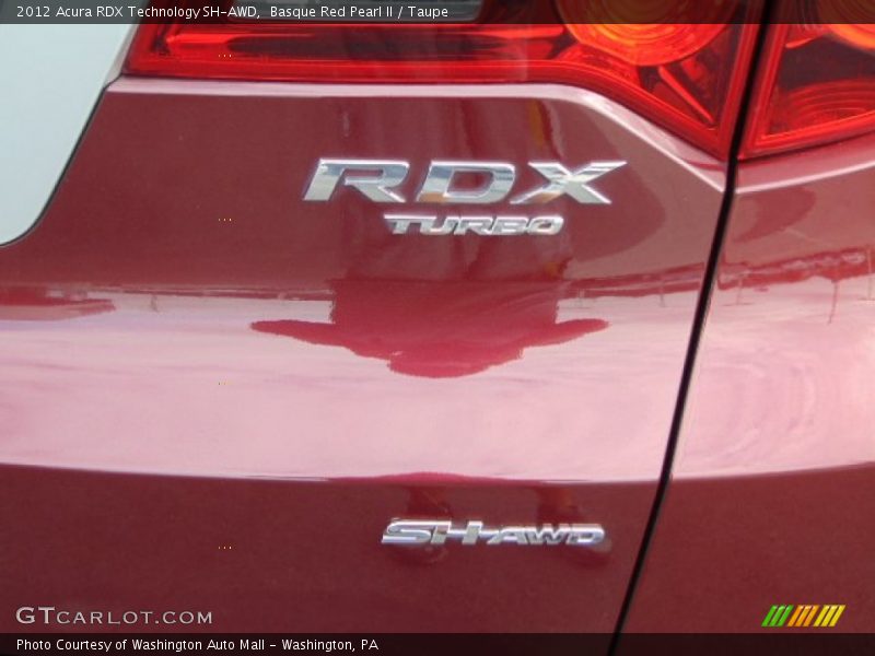 Basque Red Pearl II / Taupe 2012 Acura RDX Technology SH-AWD
