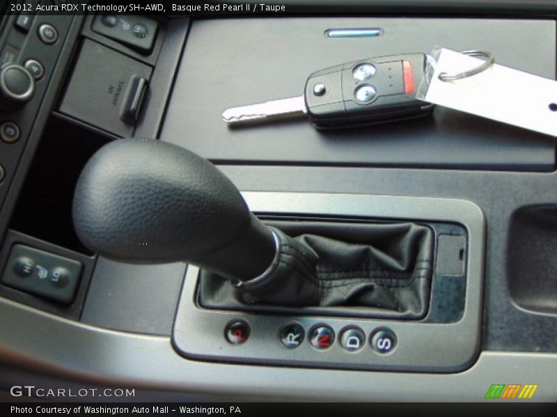 Basque Red Pearl II / Taupe 2012 Acura RDX Technology SH-AWD