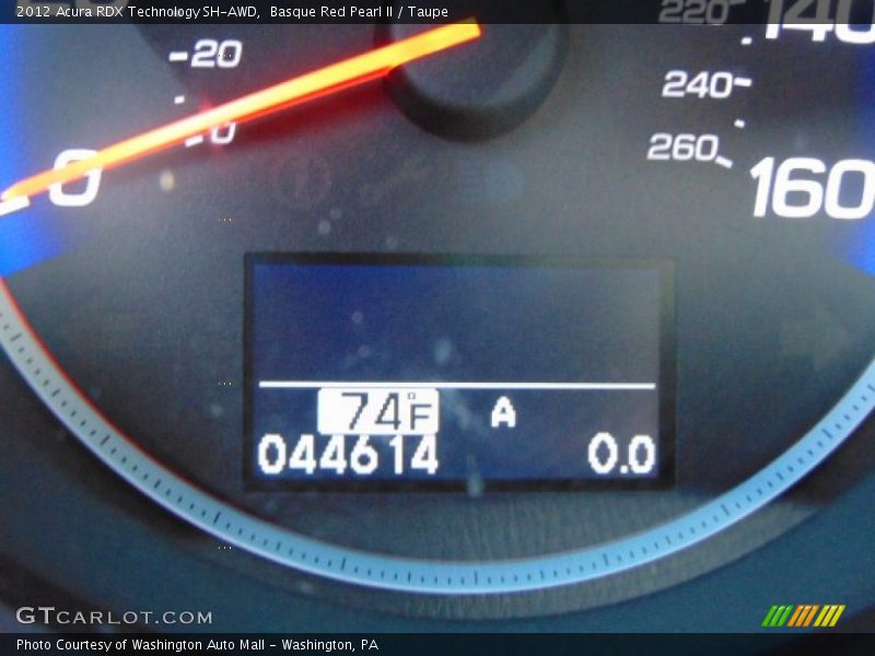 Basque Red Pearl II / Taupe 2012 Acura RDX Technology SH-AWD