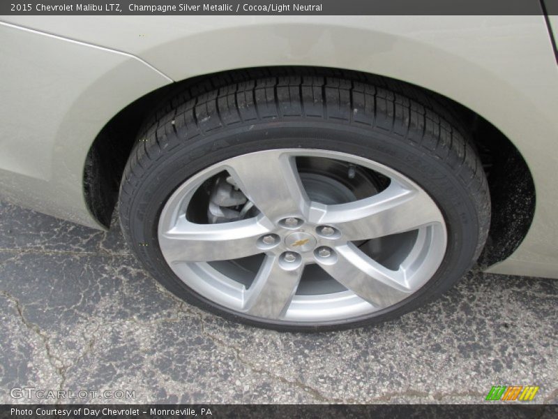 Champagne Silver Metallic / Cocoa/Light Neutral 2015 Chevrolet Malibu LTZ