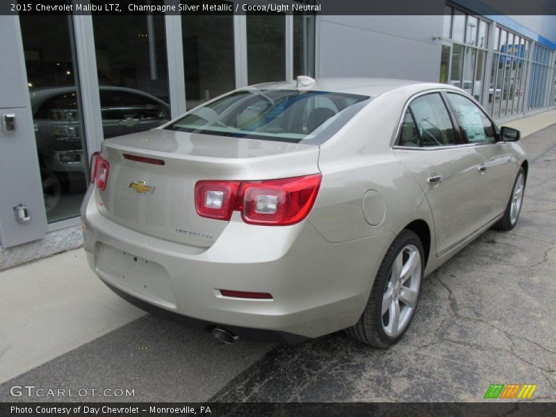 Champagne Silver Metallic / Cocoa/Light Neutral 2015 Chevrolet Malibu LTZ