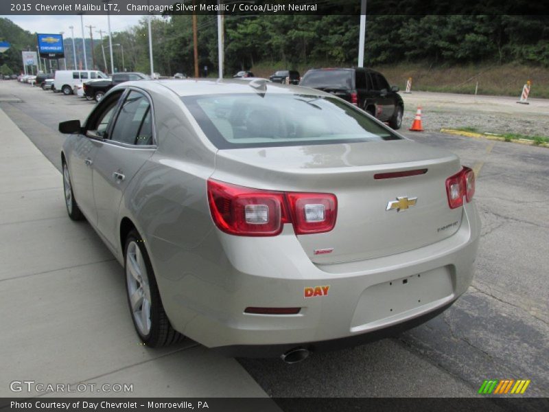 Champagne Silver Metallic / Cocoa/Light Neutral 2015 Chevrolet Malibu LTZ