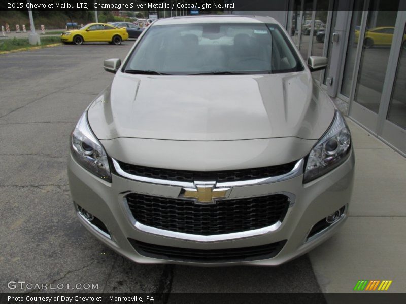 Champagne Silver Metallic / Cocoa/Light Neutral 2015 Chevrolet Malibu LTZ