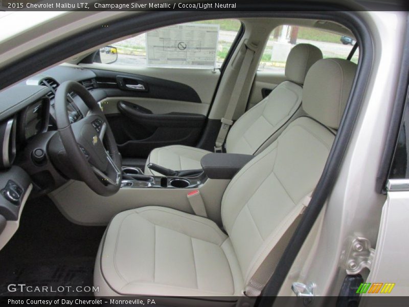 Champagne Silver Metallic / Cocoa/Light Neutral 2015 Chevrolet Malibu LTZ