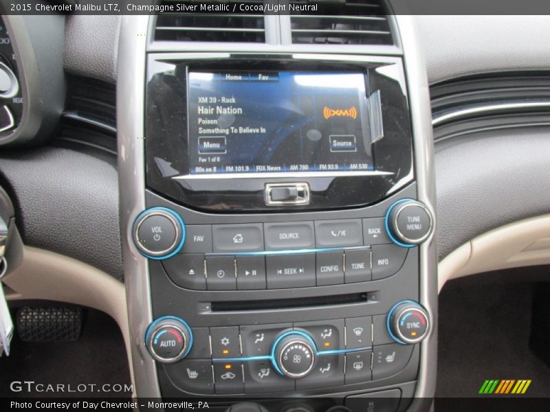 Champagne Silver Metallic / Cocoa/Light Neutral 2015 Chevrolet Malibu LTZ