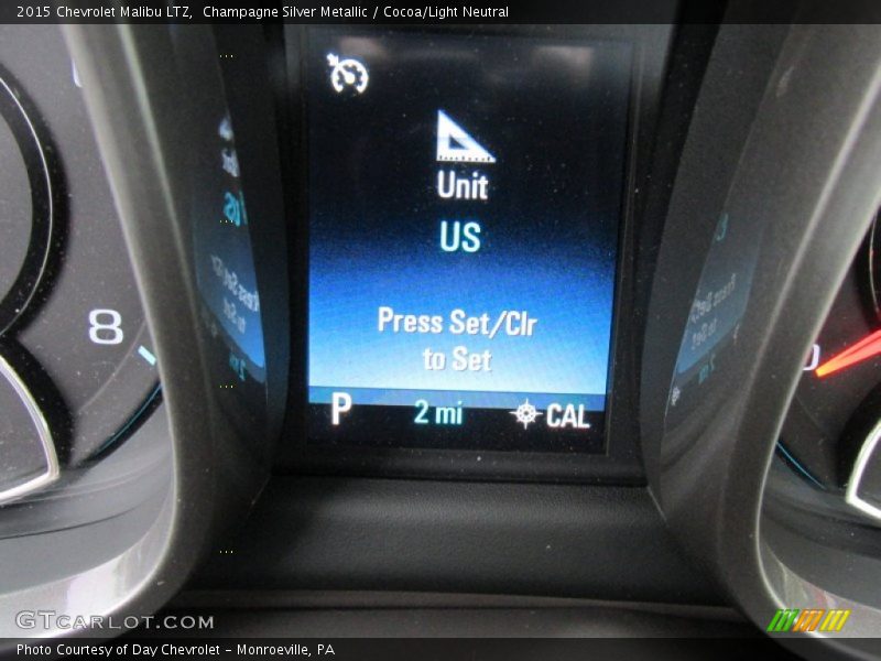 Champagne Silver Metallic / Cocoa/Light Neutral 2015 Chevrolet Malibu LTZ