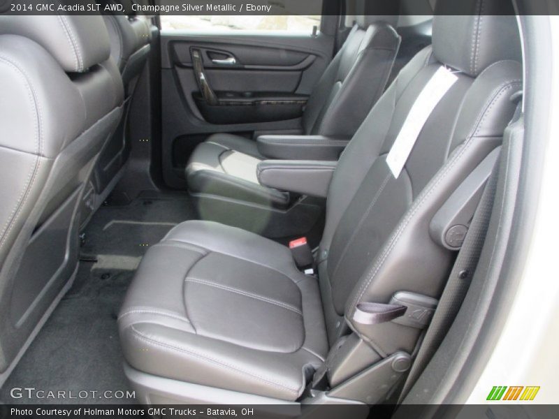 Champagne Silver Metallic / Ebony 2014 GMC Acadia SLT AWD