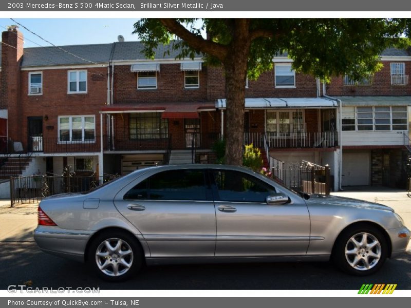 Brilliant Silver Metallic / Java 2003 Mercedes-Benz S 500 4Matic Sedan