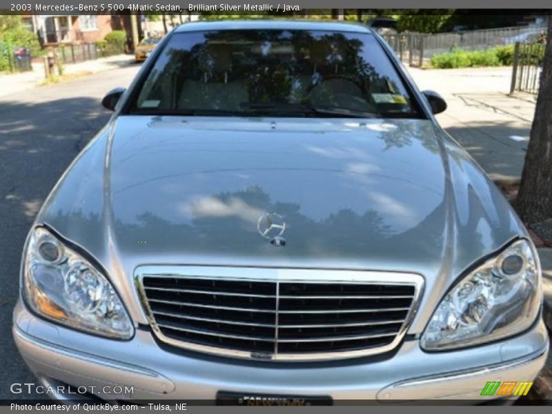 Brilliant Silver Metallic / Java 2003 Mercedes-Benz S 500 4Matic Sedan