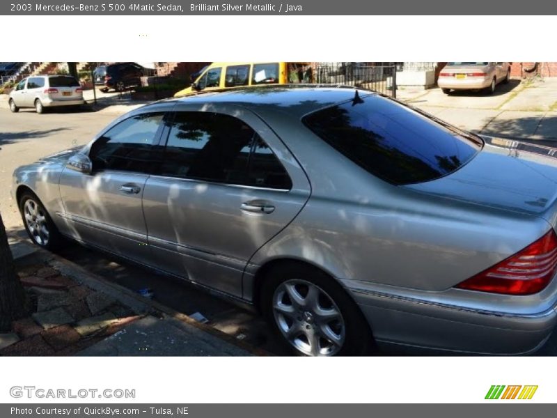 Brilliant Silver Metallic / Java 2003 Mercedes-Benz S 500 4Matic Sedan