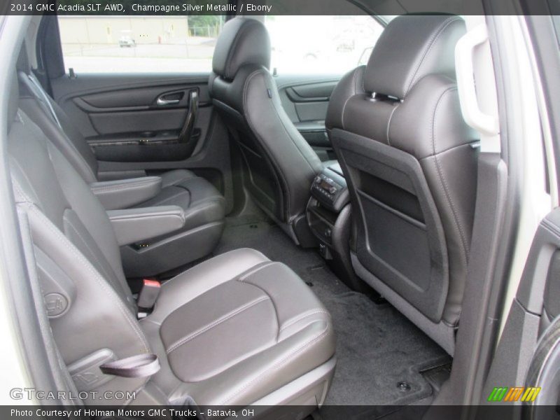 Champagne Silver Metallic / Ebony 2014 GMC Acadia SLT AWD
