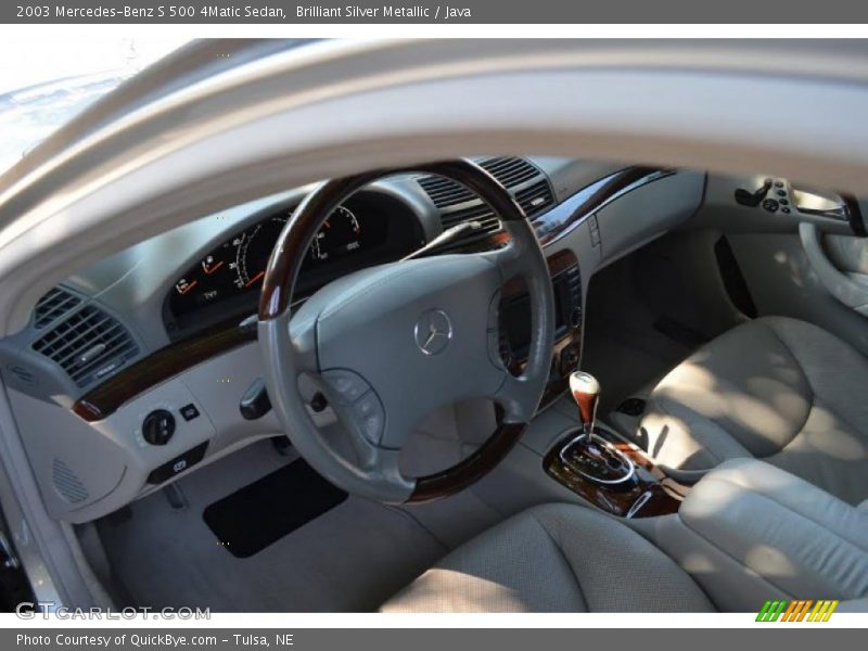 Brilliant Silver Metallic / Java 2003 Mercedes-Benz S 500 4Matic Sedan