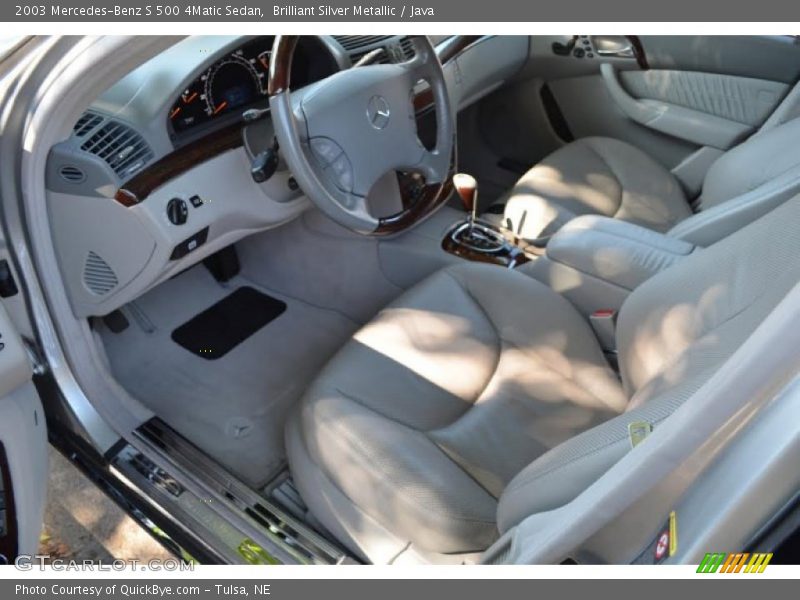 Brilliant Silver Metallic / Java 2003 Mercedes-Benz S 500 4Matic Sedan