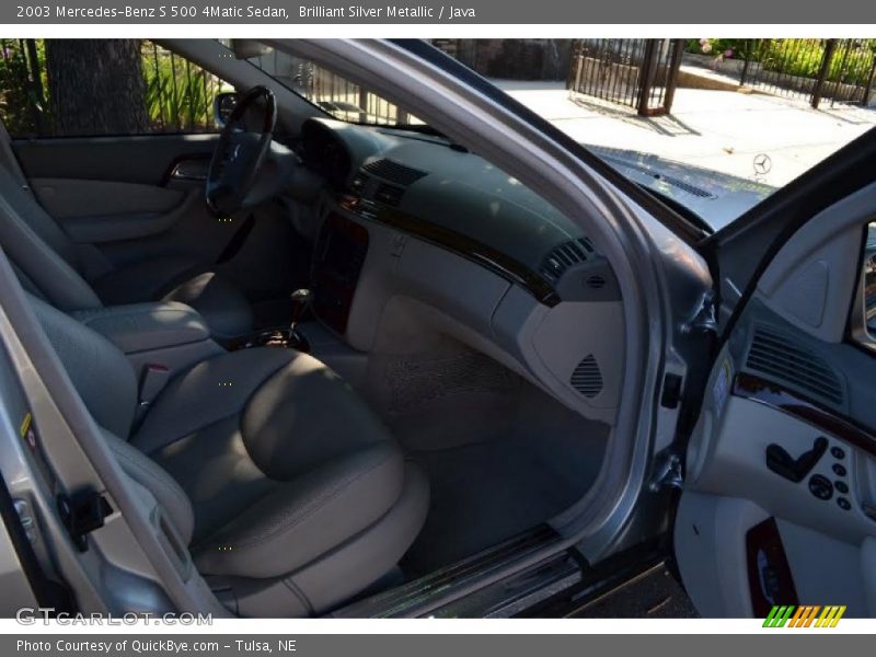 Brilliant Silver Metallic / Java 2003 Mercedes-Benz S 500 4Matic Sedan