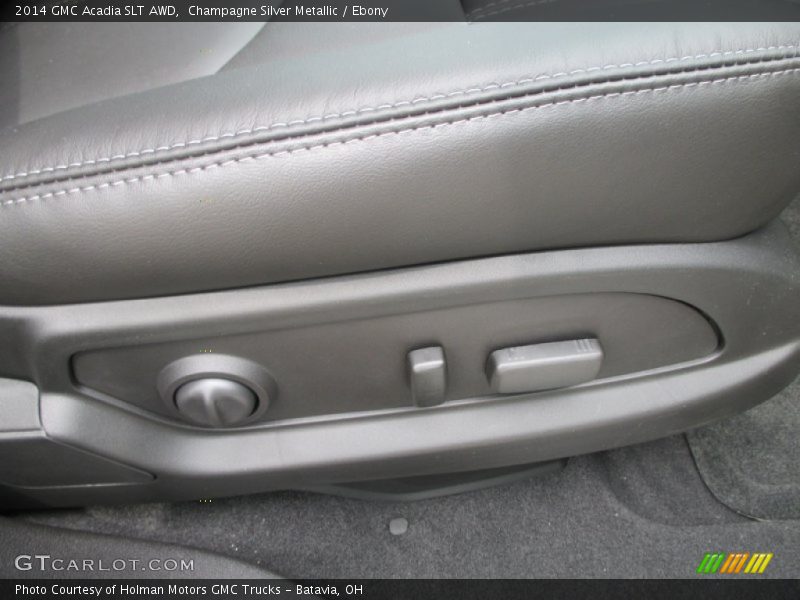 Champagne Silver Metallic / Ebony 2014 GMC Acadia SLT AWD