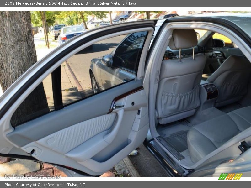 Brilliant Silver Metallic / Java 2003 Mercedes-Benz S 500 4Matic Sedan