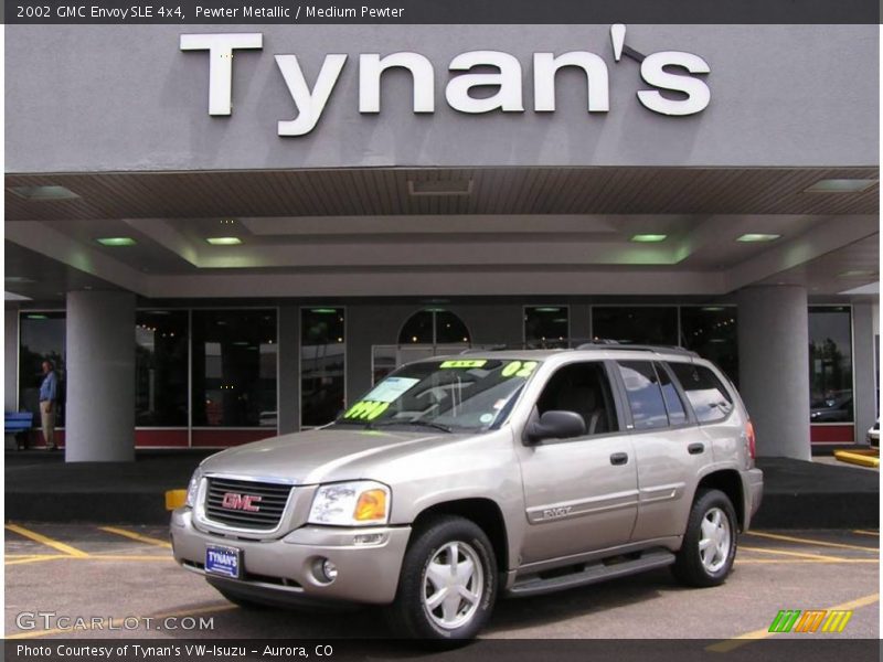 Pewter Metallic / Medium Pewter 2002 GMC Envoy SLE 4x4