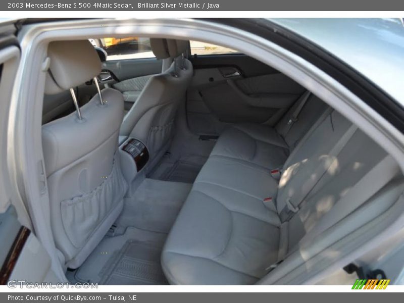 Brilliant Silver Metallic / Java 2003 Mercedes-Benz S 500 4Matic Sedan