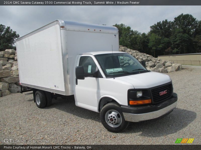 Summit White / Medium Pewter 2014 GMC Savana Cutaway 3500 Commercial Moving Truck