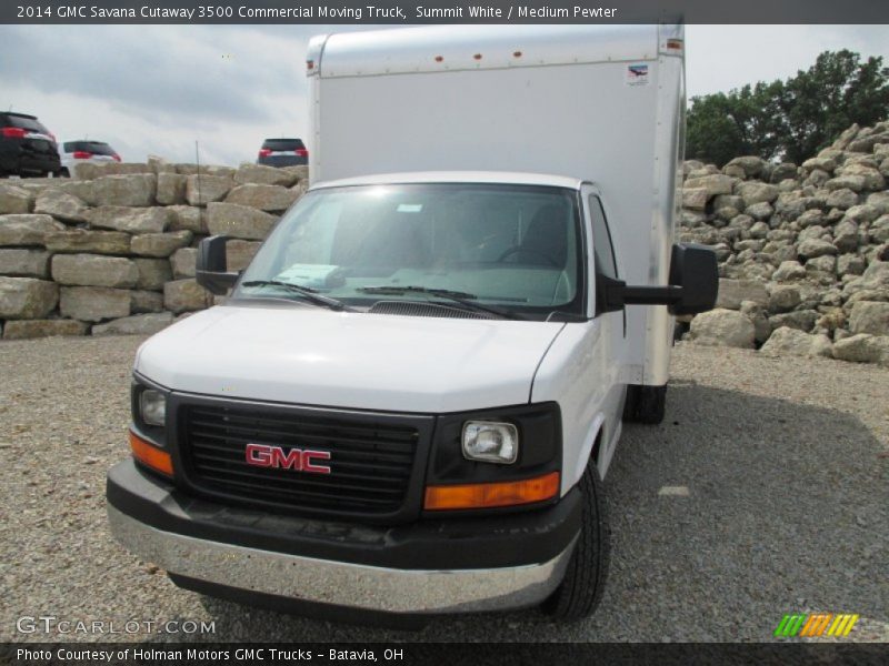 Summit White / Medium Pewter 2014 GMC Savana Cutaway 3500 Commercial Moving Truck