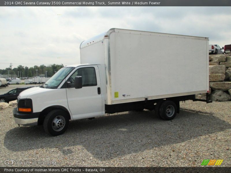 Summit White / Medium Pewter 2014 GMC Savana Cutaway 3500 Commercial Moving Truck