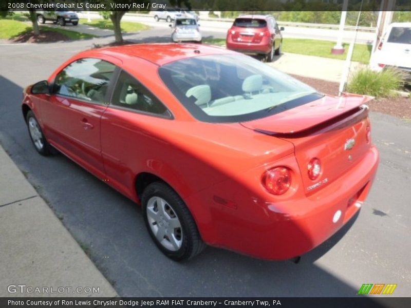 Victory Red / Gray 2008 Chevrolet Cobalt LS Coupe