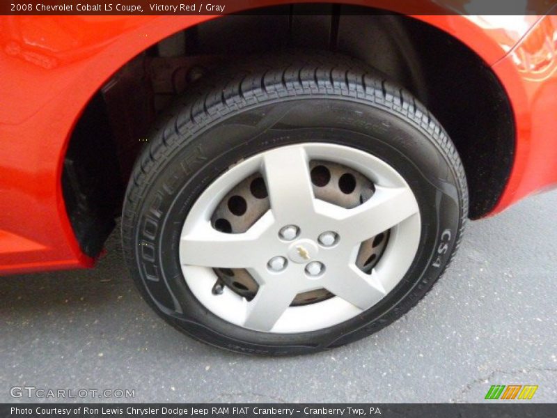 Victory Red / Gray 2008 Chevrolet Cobalt LS Coupe