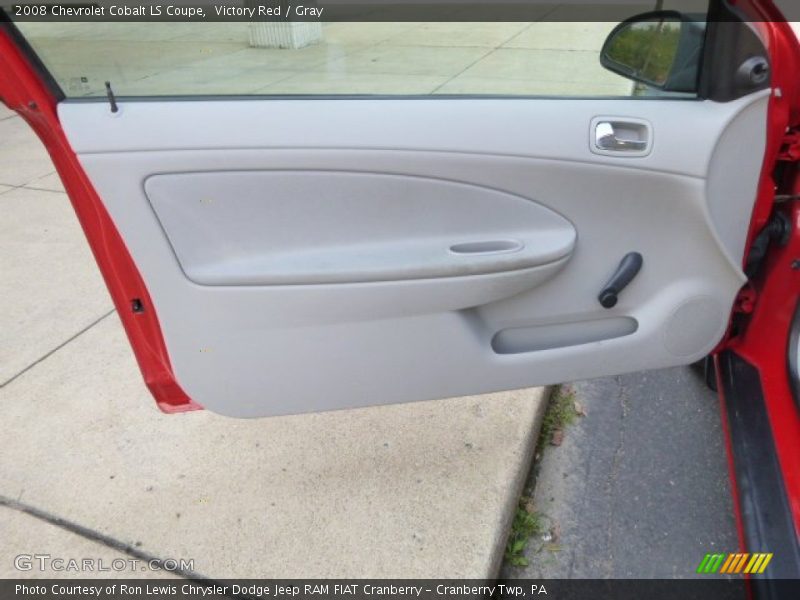 Victory Red / Gray 2008 Chevrolet Cobalt LS Coupe