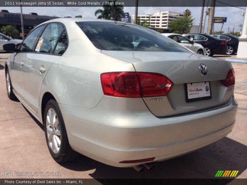 White Gold Metallic / Titan Black 2011 Volkswagen Jetta SE Sedan